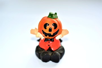 halloween pumpkin with hat
