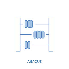 abacus icon vector from university collection. Thin line abacus outline icon vector illustration. Outline, thin line abacus icon for website design and mobile, app