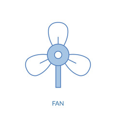 outline boat propeller vector icon. isolated black simple line element illustration from transport concept. editable vector stroke boat propeller icon