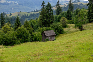 Mountains landscape from top of the mountain.