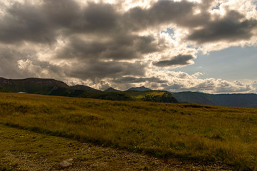 Mountains landscape from top of the mountain