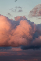 dramatic sky with clouds