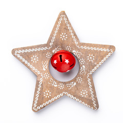 Christmas decor closeup on a white background. Isolated - Image