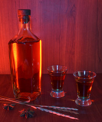 Warm evening whiskey aroma of home comfort wine