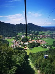 panorama view in the vally from the chiemgau