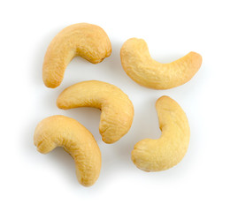 cashew nut isolated on white background