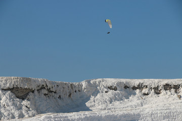 pamukkale glacier in denizli turkey