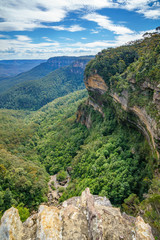 hiking in the blue mountains national park, australia