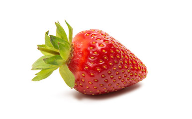 ripe strawberries isolated
