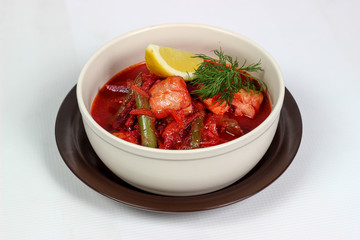 Ukrainian soup red soup borsch