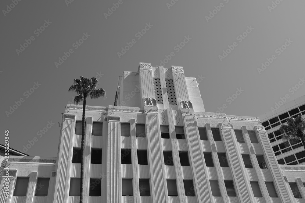 Wall mural  building facade elements in Los Angeles