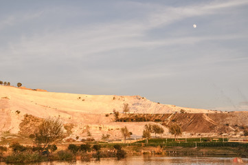 pamukkale glacier in denizli turkey