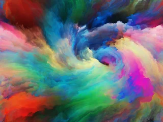 Photo sur Plexiglas Mélange de couleurs Peinture vibrante