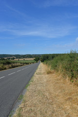 paysage routier en campagne