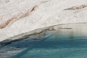 pamukkale glacier in denizli turkey