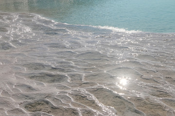 pamukkale glacier in denizli turkey