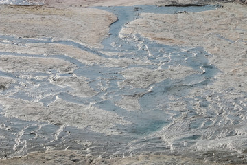pamukkale glacier in denizli turkey