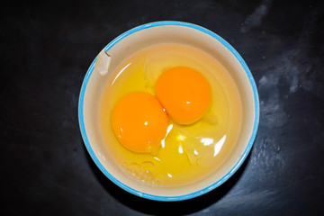 fried egg in pan