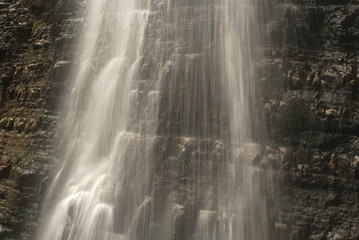 Waterfall. Waterfall in the Carpathian Mountains, Manyava village Ukraine