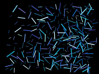 Colorful confetti restangles falling.