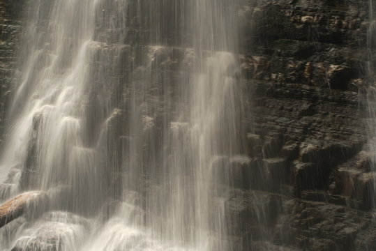 Waterfall. Waterfall in the Carpathian Mountains, Manyava village Ukraine © taraskobryn