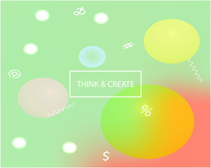 Gradient smooth mesh background.