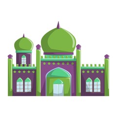 Beautiful Mosque building vector illustration, Islamic religion beautiful Mosque building, 