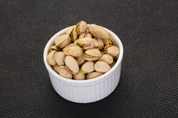 Pistachio nuts heap