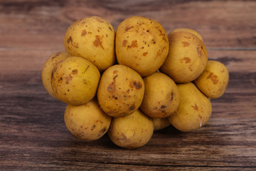 Sweet tasty tropical fruit Langsat