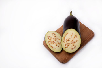 eggplant on a white background