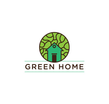 premium farmhouse logo in green wood