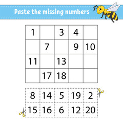 Addition and subtraction. Task for kids. Education developing worksheet. Activity page. Game for children. Funny character. Isolated vector illustration. Cartoon style.