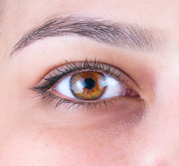 Obraz premium hazel eye macro capture