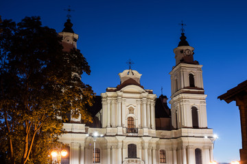 Fototapeta na wymiar Church in Budslau Republic of Belarus