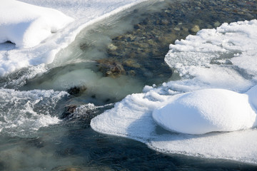 River in snow, Austrian