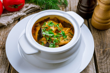 chanakhi Georgian Cuisine on wooden table