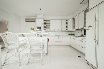 Modern, bright, clean, kitchen interior 
