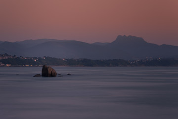 Beach of Ilbarritz at Biarritz, at Basque Country.