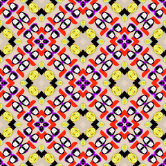 Seamless pattern with Egyptian Cats