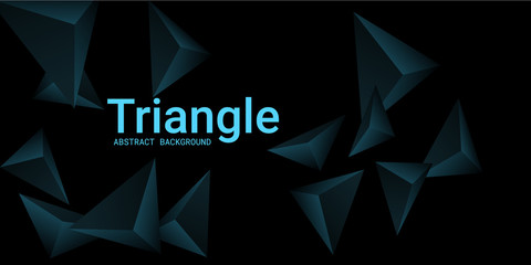 Fototapeta premium Abstract composition of triangle.