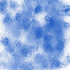 Abstract background with blue splatters on white