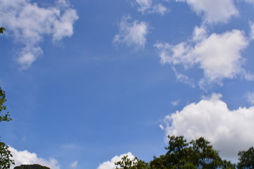 blue sky and clouds