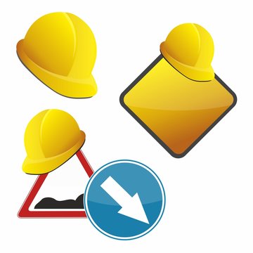 Kask, znaki z kaskiem