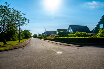 The beautiful street in the city of Malmo