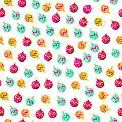 Vector christmas tree seamless pattern. Winter forest, pine trees and snowflakes Print for fabric, wrapping paper or wallpaper. Celebration new year pattern. Vector Christmas pattern. - Vector