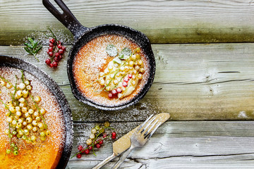 Homemade Danish pancake