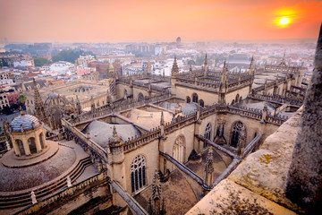Seville Cathedral from Above