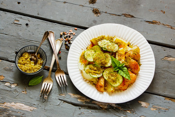 Potato salad with egg