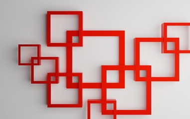 Obraz premium Abstract 3D Rendering Geometrical Design