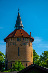 Pildammstornet tower on the water in the city of Malmo